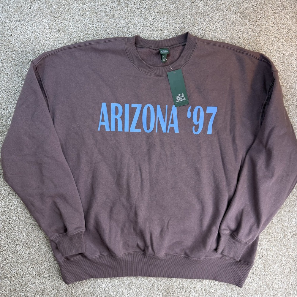 Wild Fable Sweatshirt Womens Small Brown Fleece Arizona '97 Graphic Pullover